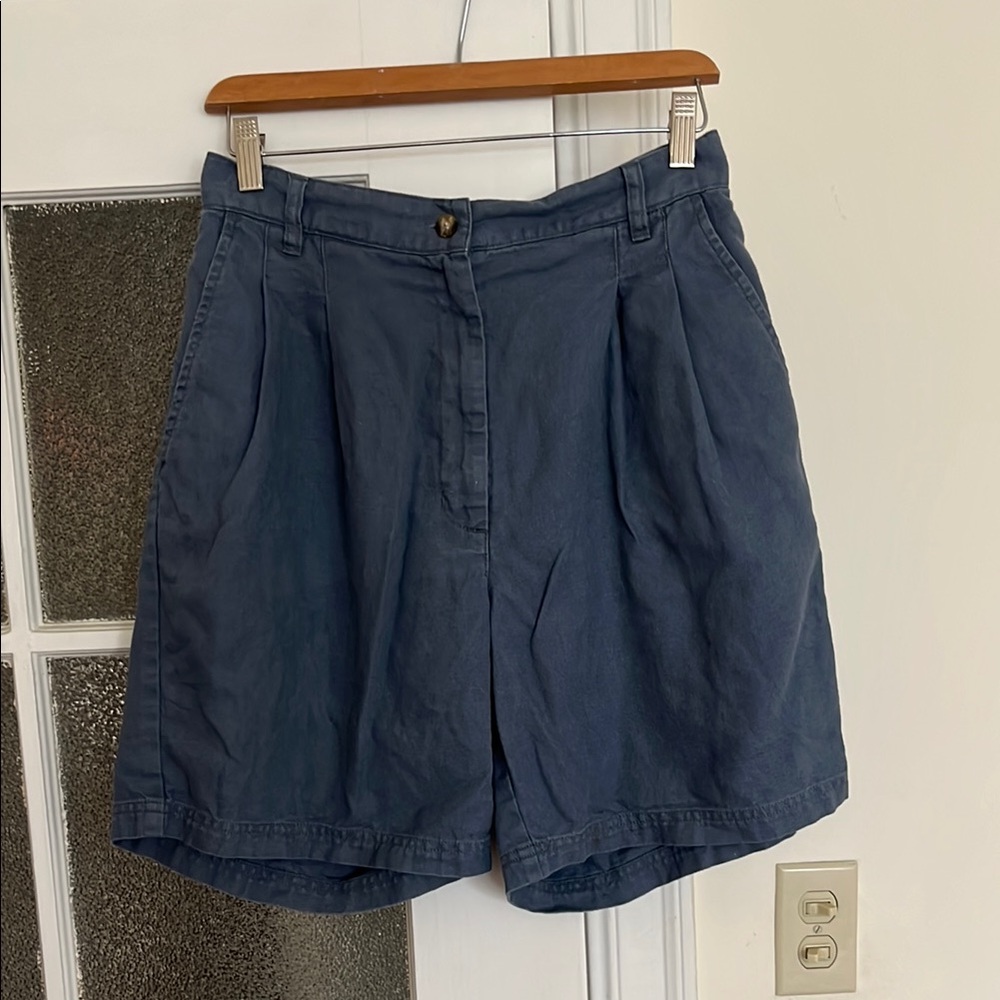 100% Linen & Cotton High Waist Shorts Vintage est 1830 Woolrich Outdoorwear